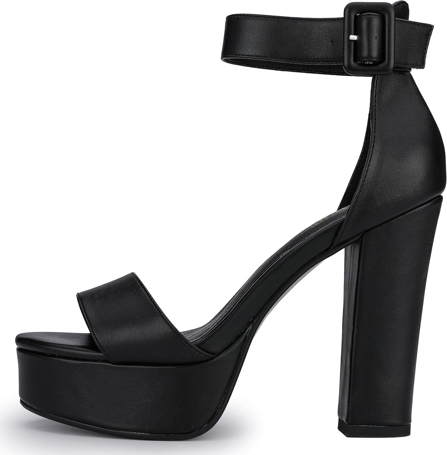 IN5 Sabrina Platform Block Chunky High Heels Ankle Strap Heeled Sandals Sexy Wedding Party Dress Shoes for Women Open Toe Heels