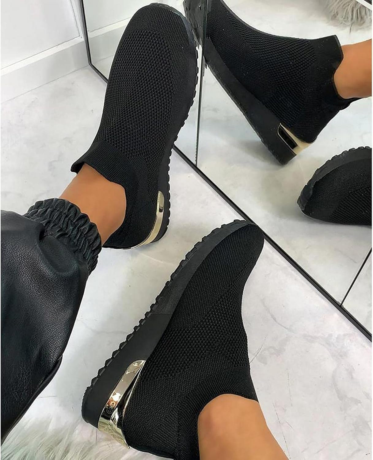 Casual Shoes for Women,Women'S Fashion Lace up Canvas Sneaker Casual Flat Loafers Non Slip Comfort Walking Shoes